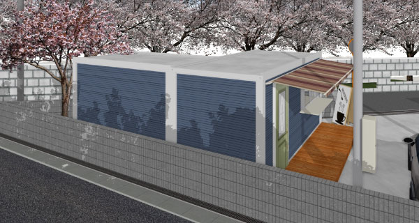 デッドスペースを生ませないコンパクトな店舗