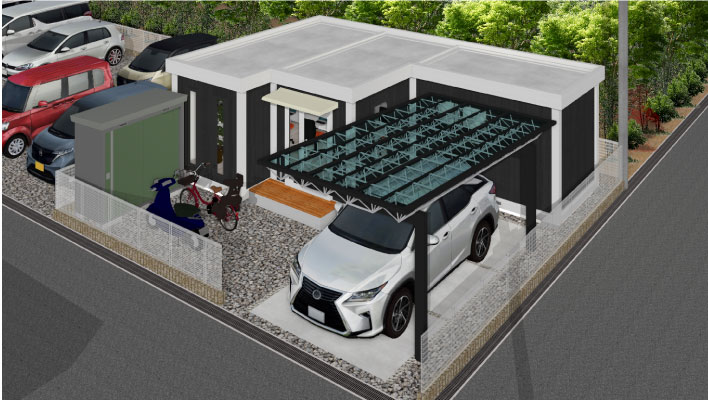 デッドスペースを生ませないコンパクトな店舗