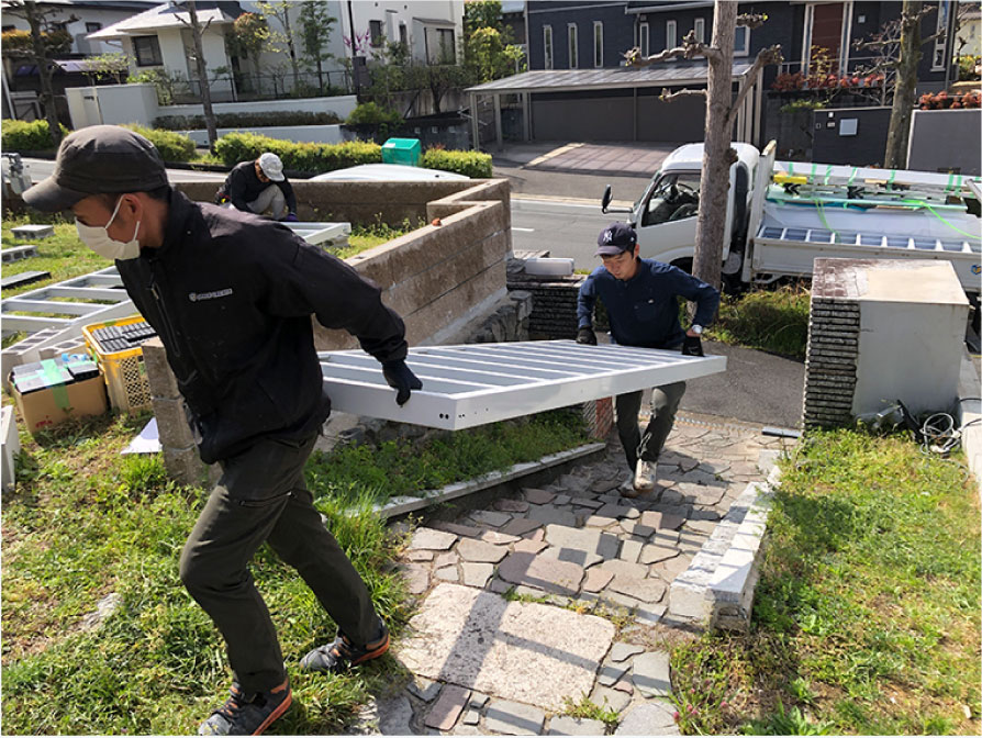 現地組立式パネルハウス