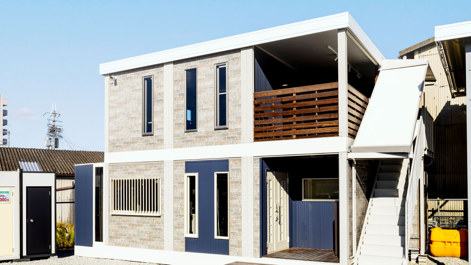 A-space：外壁デザインを、数種類のパターンから選べるお洒落ユニットハウス！